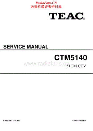 Teac-CT-M5140-Service-Manual电路原理图.pdf