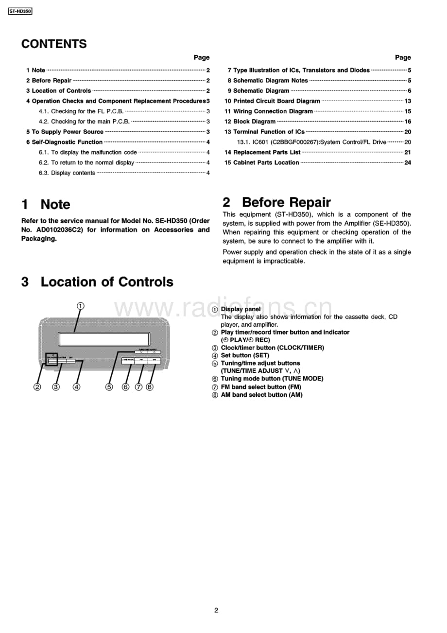 Technics-ST-HD-350-Service-Manual电路原理图.pdf_第2页