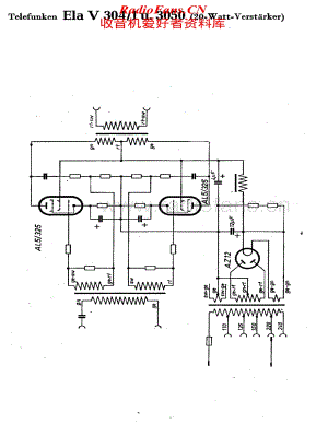 Telefunken-Ela-V304-1U3050-Schematic电路原理图.pdf