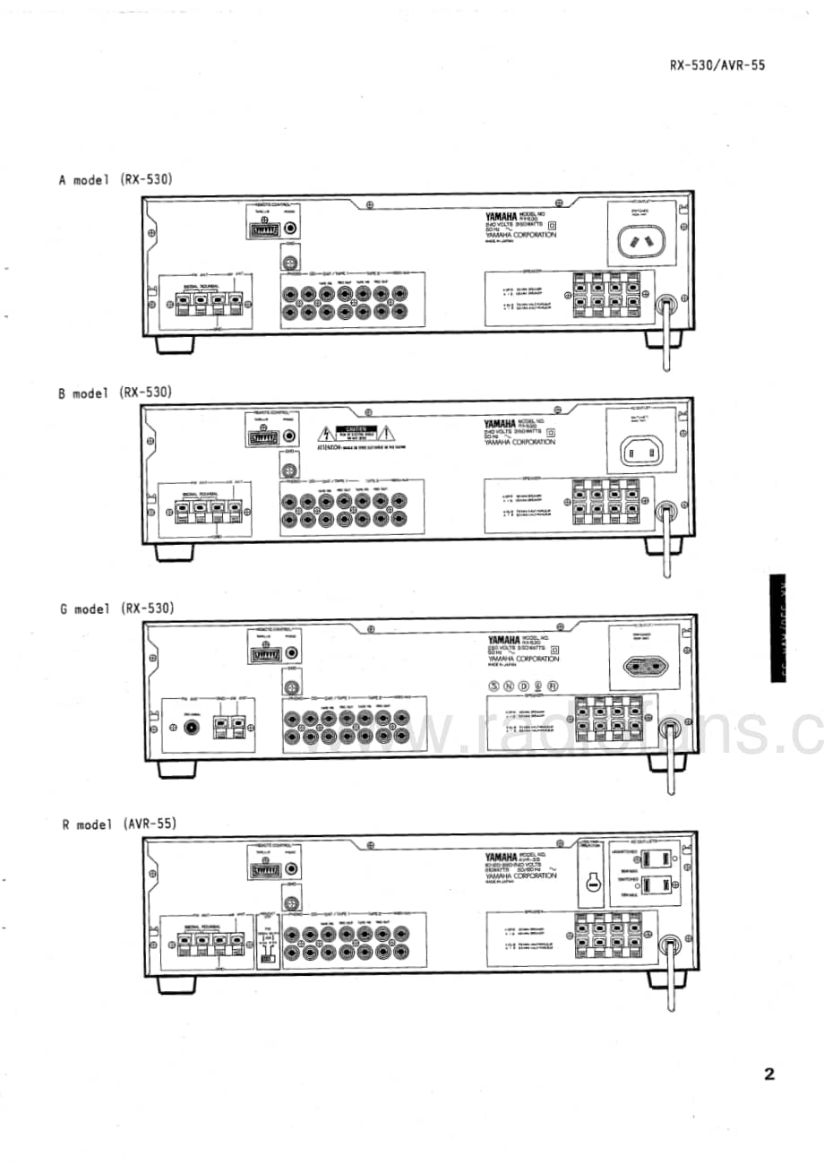 Yamaha-RX-530-Service-Manual电路原理图.pdf_第3页