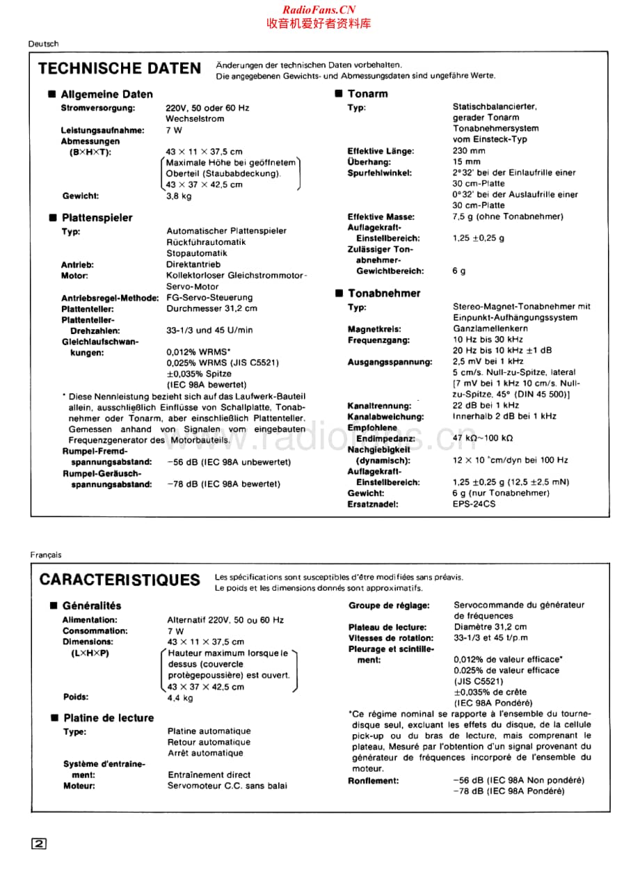 Technics-SLD-21-Service-Manual电路原理图.pdf_第2页