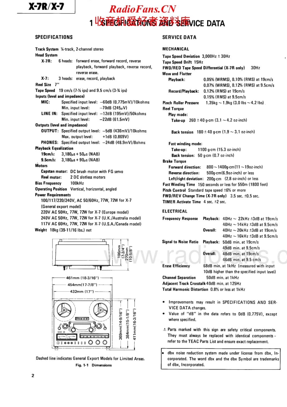 Teac-X-7-Service-Manual电路原理图.pdf_第2页