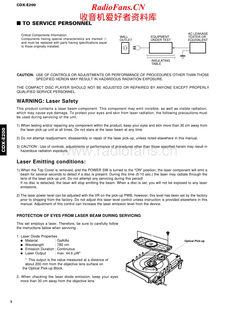 Yamaha-CDXE-200-Service-Manual电路原理图.pdf_第2页