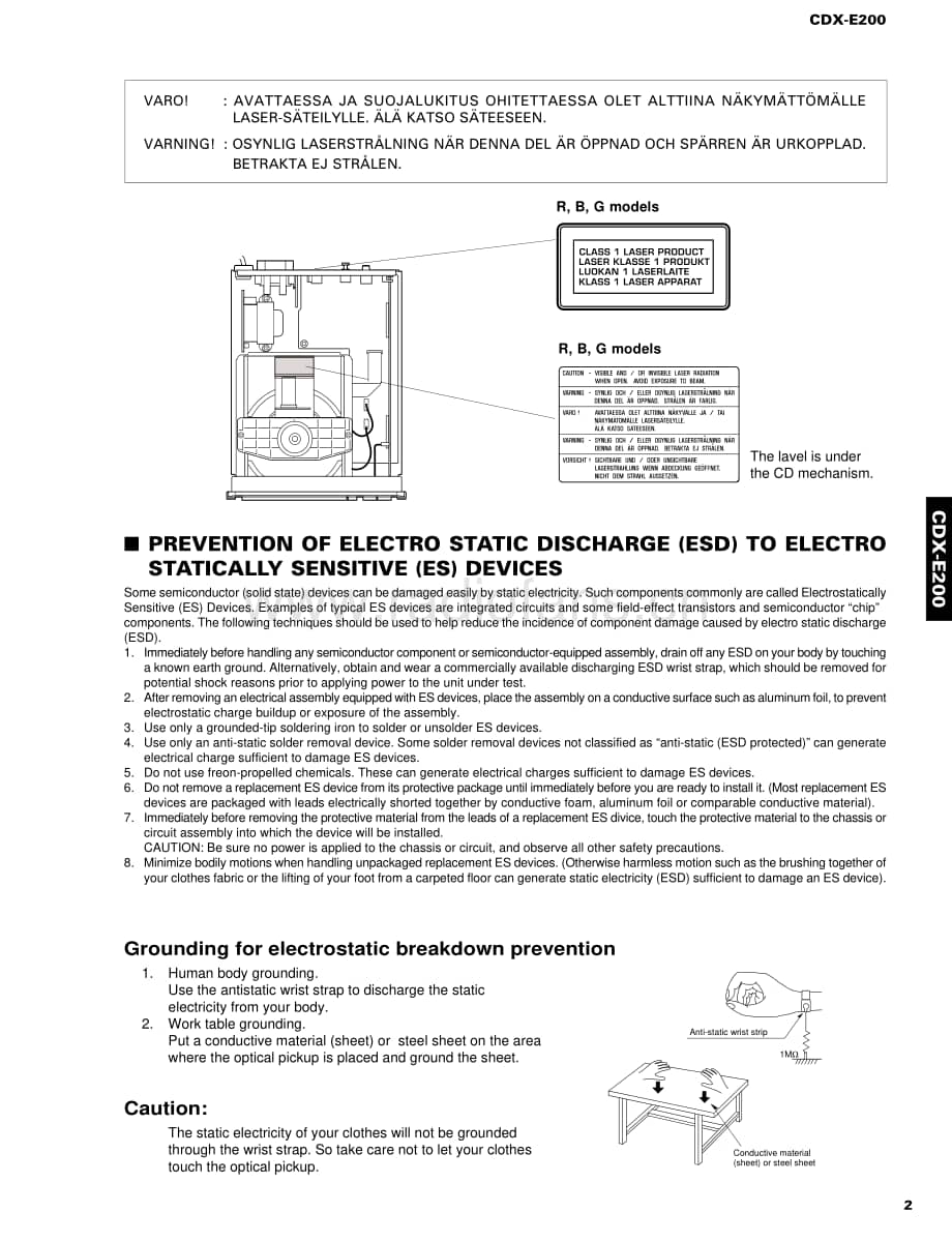 Yamaha-CDXE-200-Service-Manual电路原理图.pdf_第3页