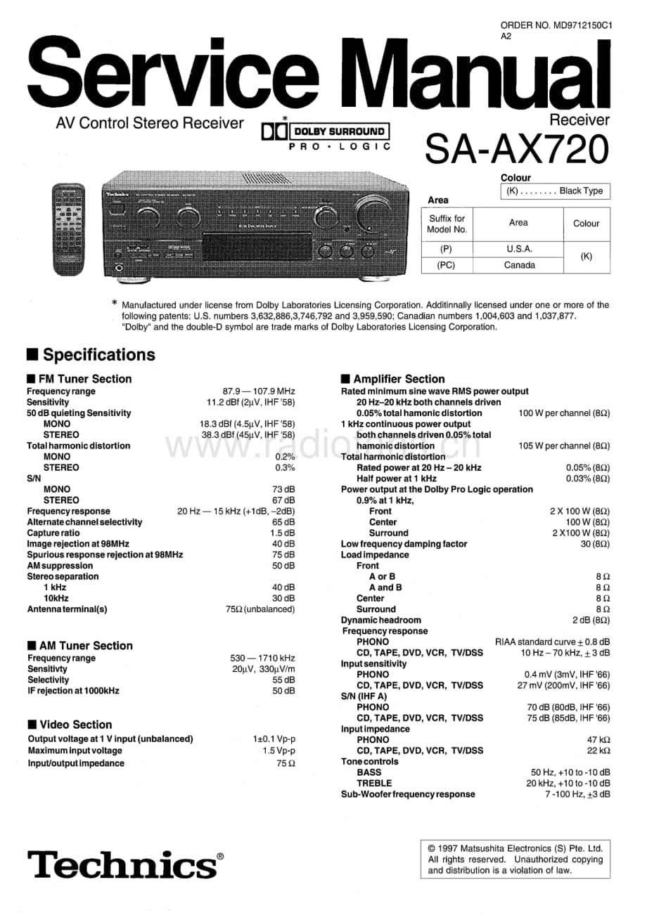 Technics-SAAX-720-Service-Manual电路原理图.pdf_第1页