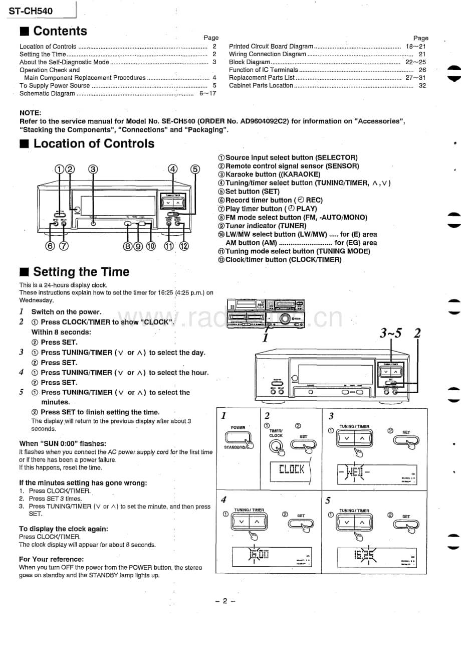 Technics-STCH-540-Service-Manual电路原理图.pdf_第2页