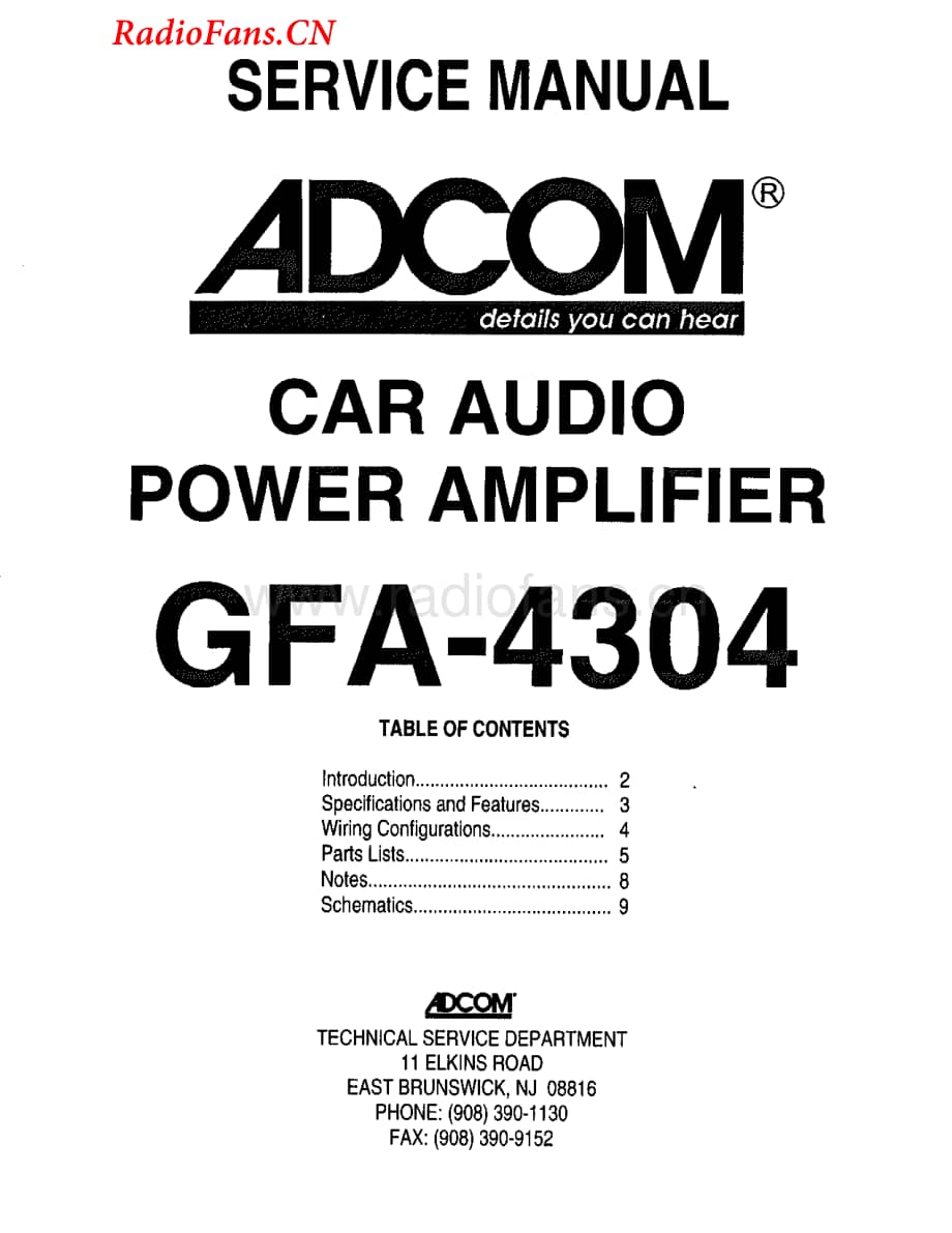 Adcom-GFA4304-cpwr-sm维修电路图 手册.pdf_第1页