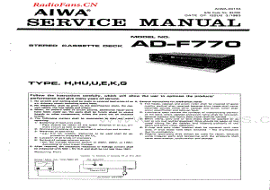 Aiwa-ADF770-tape-sm维修电路图 手册.pdf