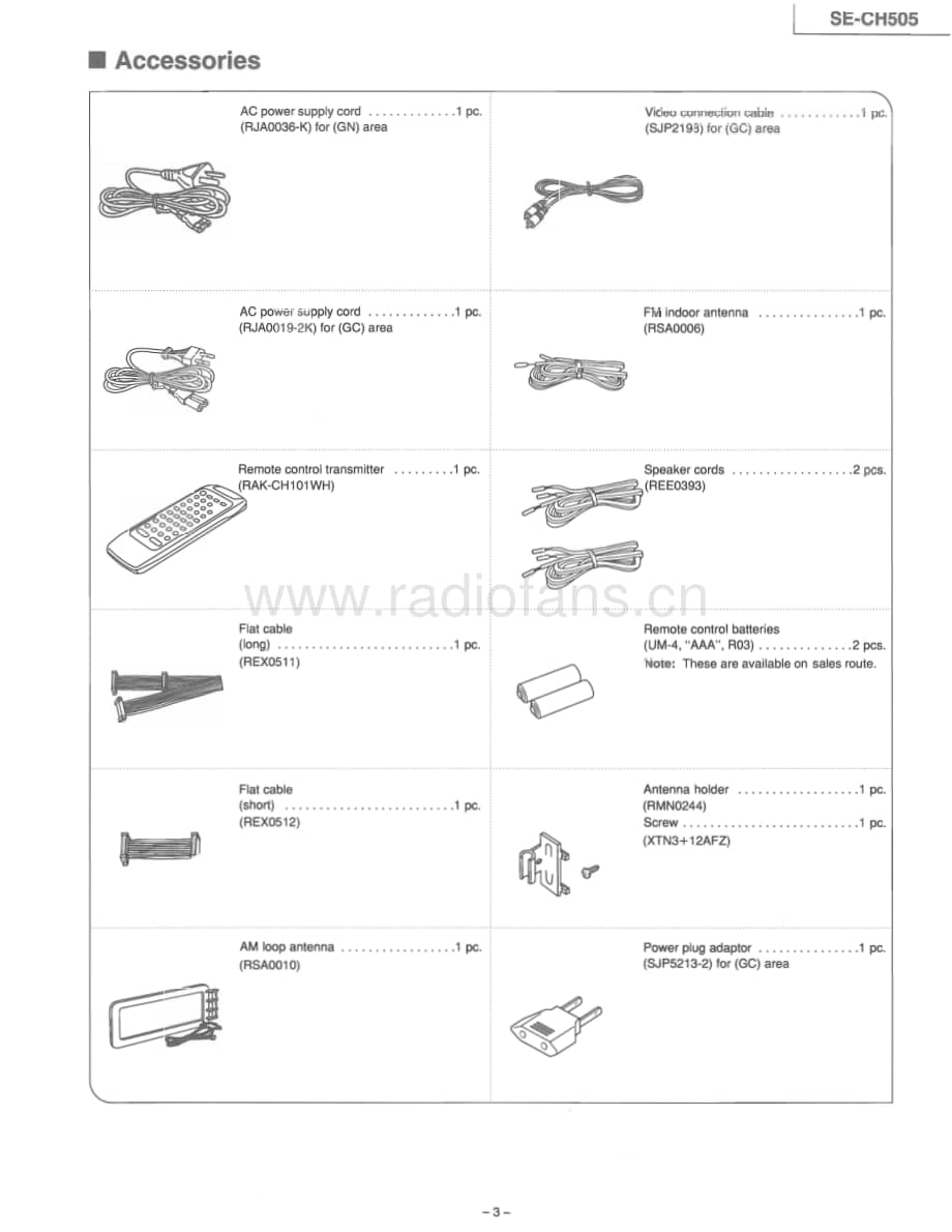 Technics-SECH-505-Service-Manual电路原理图.pdf_第3页