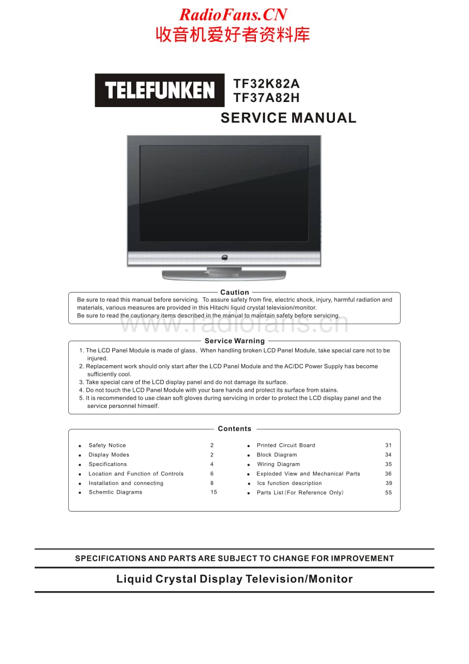 Telefunken-TF-32K82-A-Service-Manual电路原理图.pdf_第1页