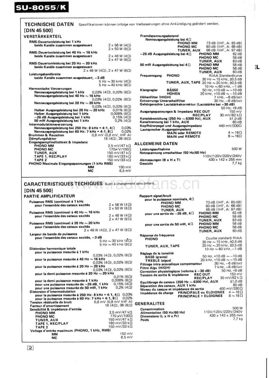 Technics-SU-8055-K-Service-Manual电路原理图.pdf_第2页