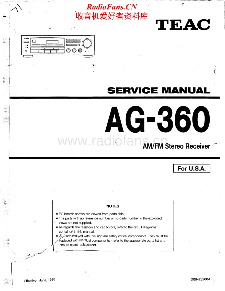 Teac-AG-360-Service-Manual电路原理图.pdf_第1页