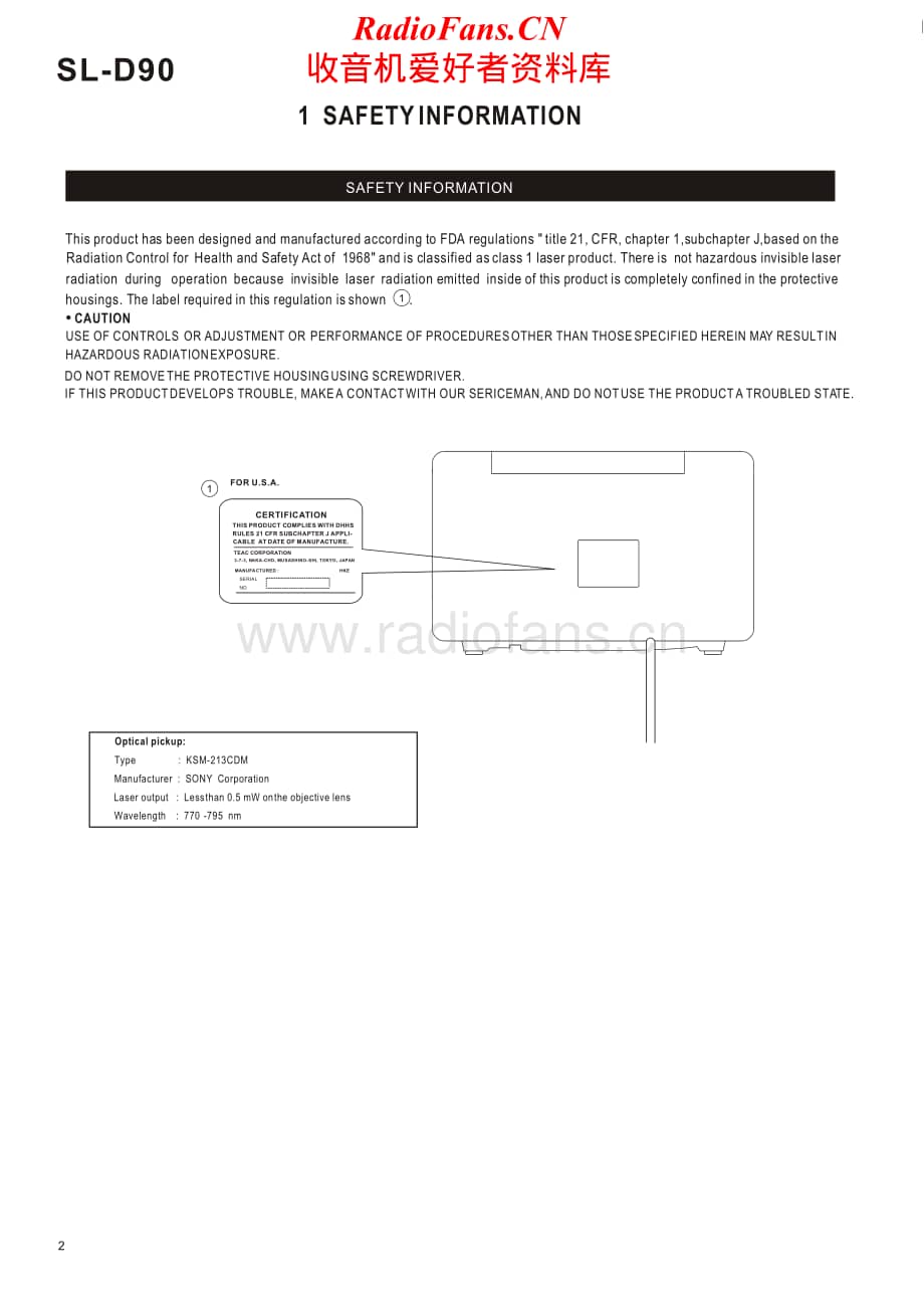 Teac-SL-D90-Service-Manual电路原理图.pdf_第2页