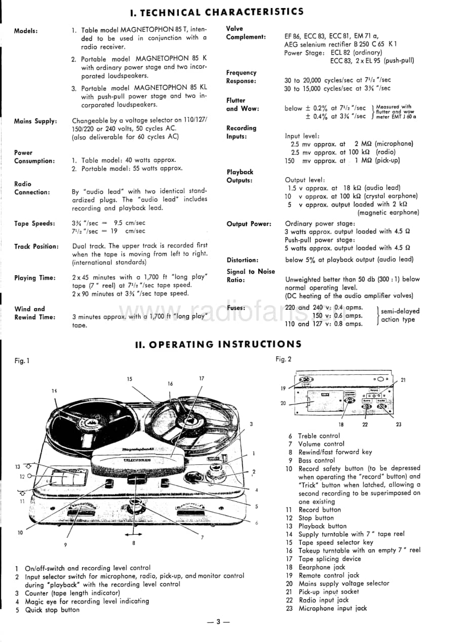 Telefunken-Magnetophon-85-Service-Manual电路原理图.pdf_第3页