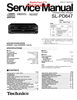 Technics-SLPD-647-Service-Manual电路原理图.pdf