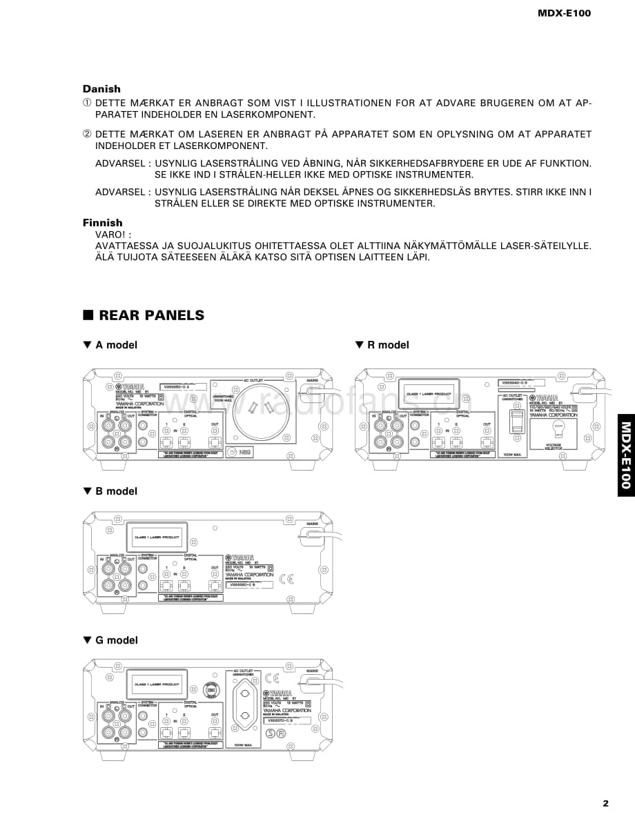 Yamaha-MDXE-100-Service-Manual电路原理图.pdf_第3页