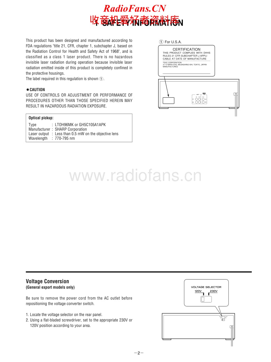 Teac-AD-600-Service-Manual电路原理图.pdf_第2页