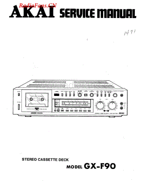 Akai-GXF90-tape-sm维修电路图 手册.pdf