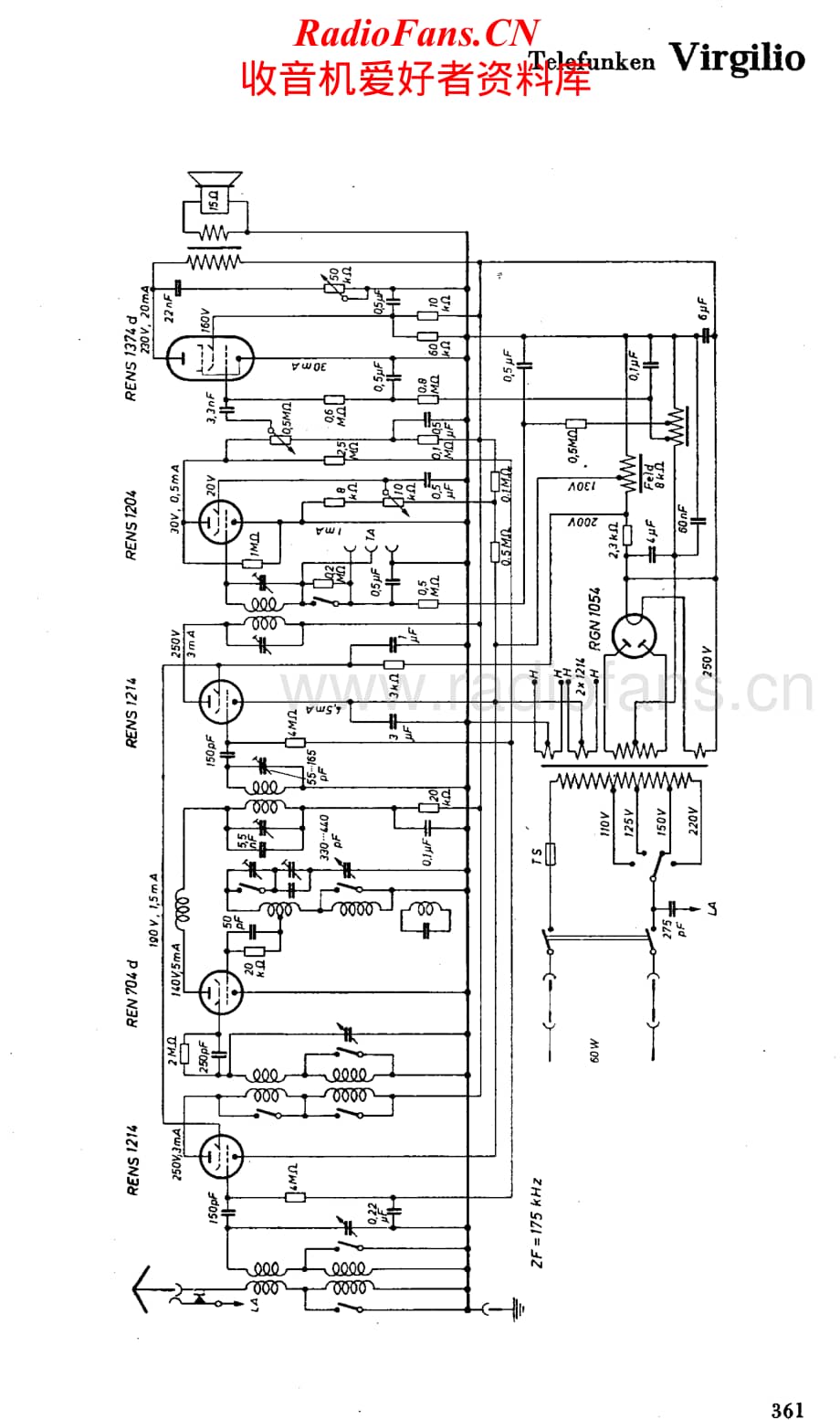 Telefunken-Virgilio-Schematic电路原理图.pdf_第1页