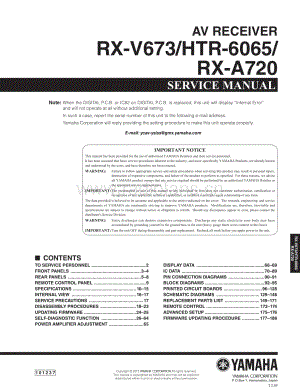 Yamaha-RXV-673-Service-Manual电路原理图.pdf