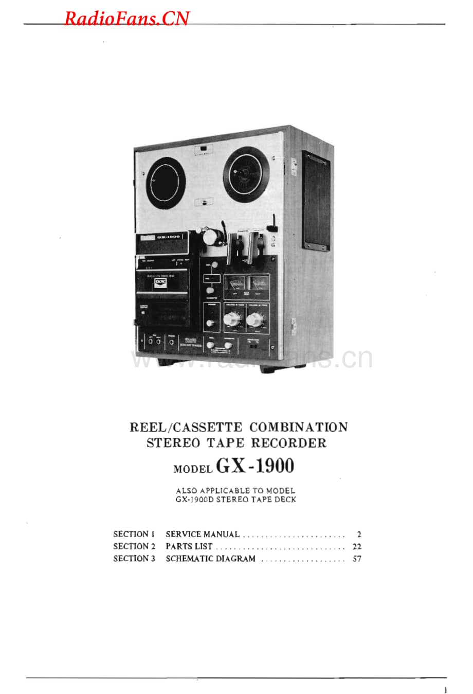 Akai-GX1900-tape-sm维修电路图 手册.pdf_第3页