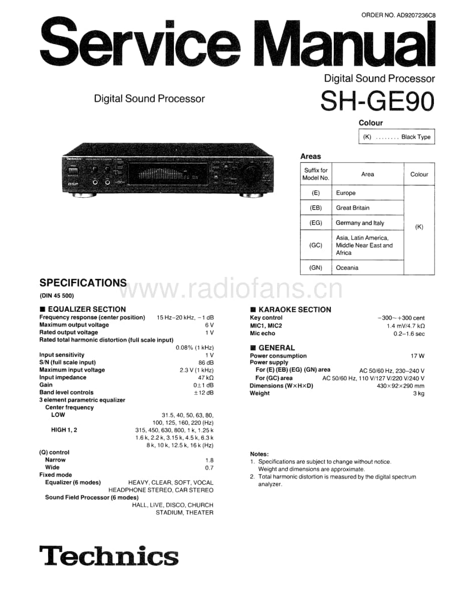 Technics-SHGE-90-Service-Manual电路原理图.pdf_第1页