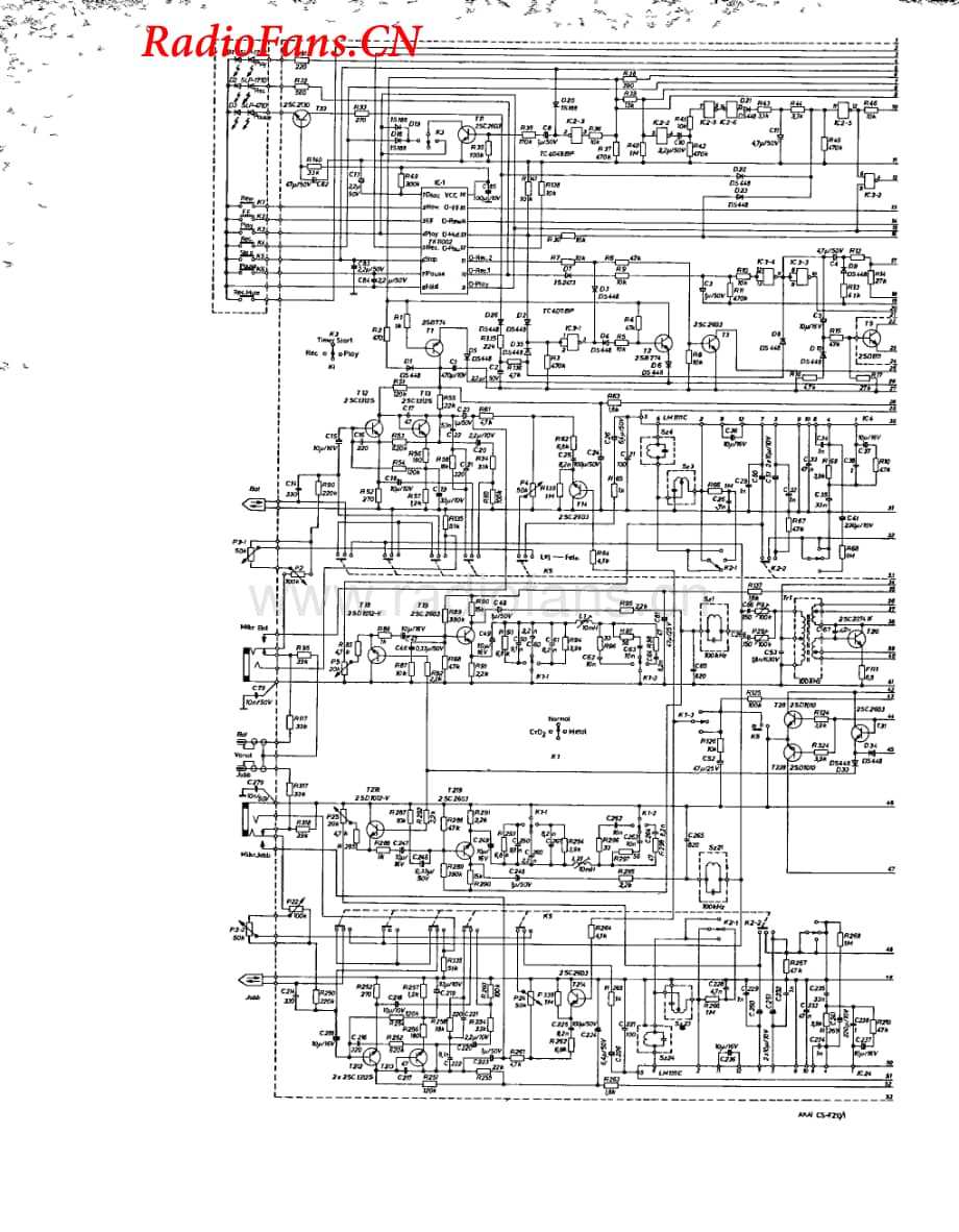 Akai-CSF210-tape-sch维修电路图 手册.pdf_第1页