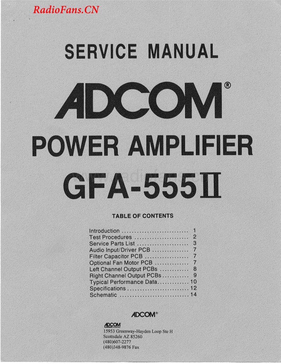 Adcom-GFA555II-pwr-sm维修电路图 手册.pdf_第1页