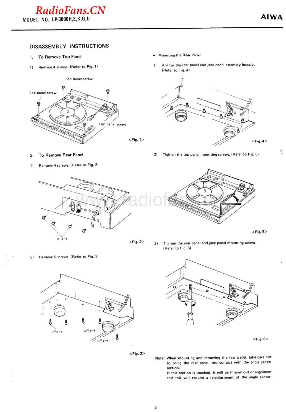 Aiwa-LP3000-tt-sm维修电路图 手册.pdf_第2页