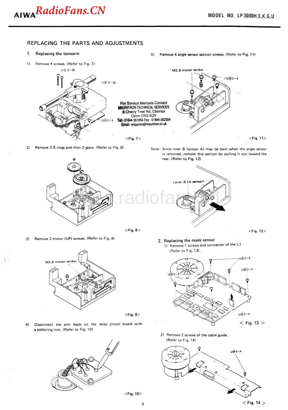 Aiwa-LP3000-tt-sm维修电路图 手册.pdf_第3页