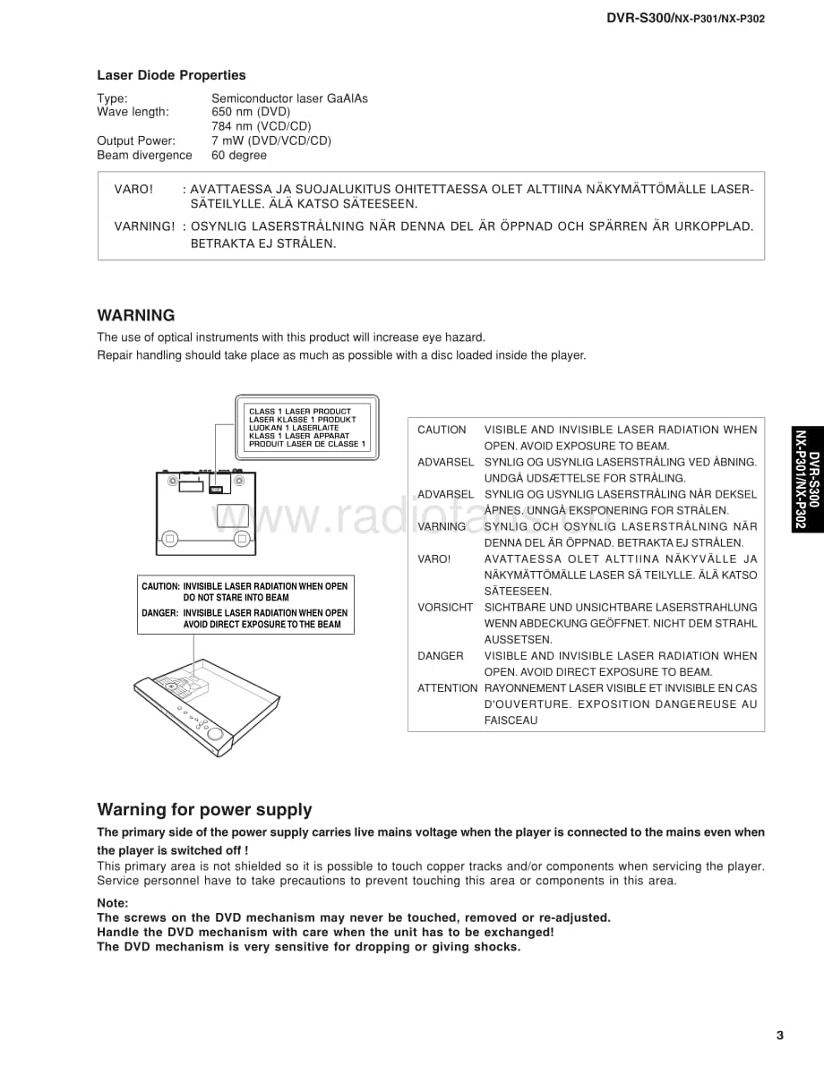 Yamaha-DVRS-300-Service-Manual电路原理图.pdf_第3页