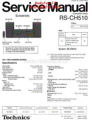 Technics-RSCH-510-Service-Manual电路原理图.pdf