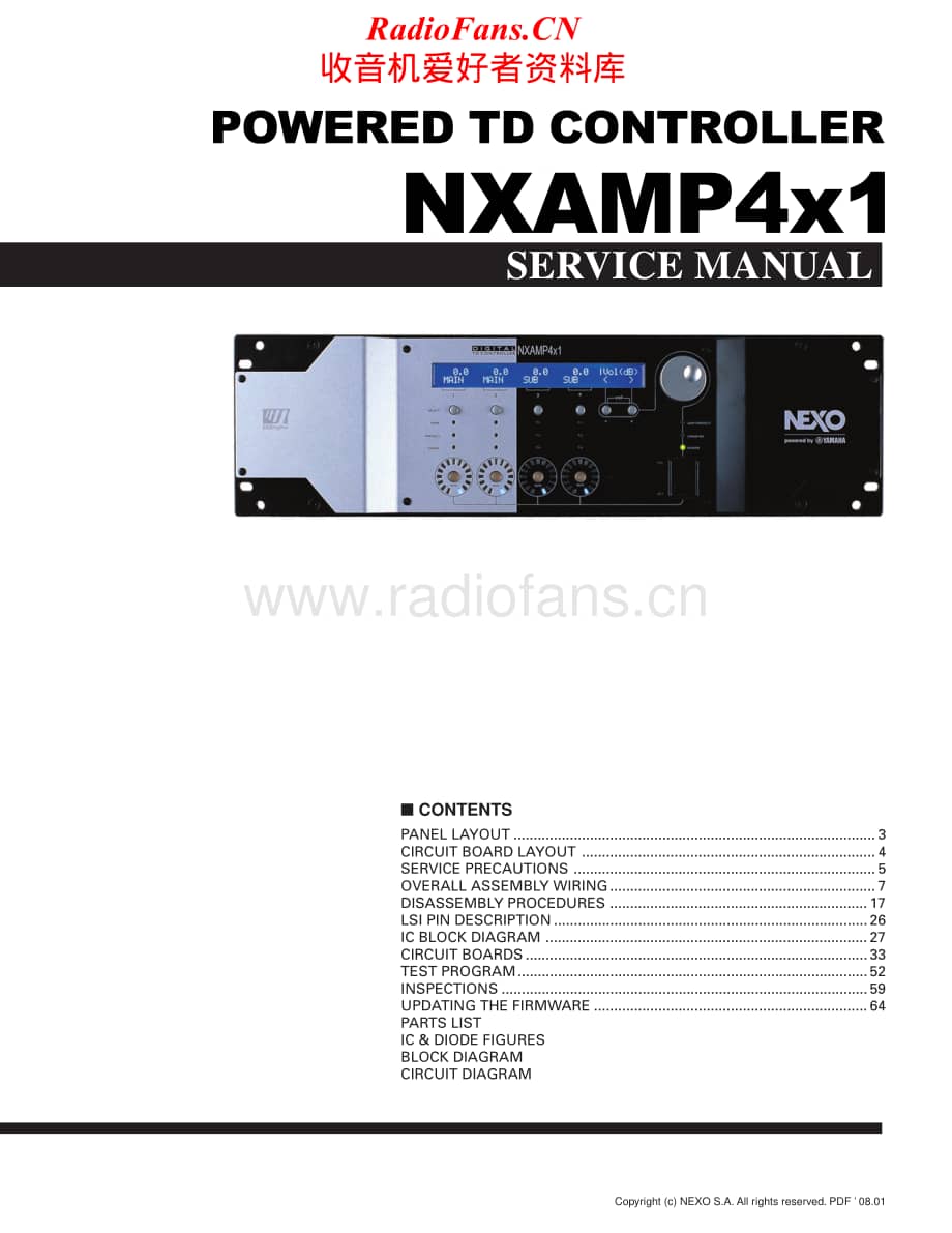 Yamaha-NXAMP-4-X-1-Service-Manual电路原理图.pdf_第1页