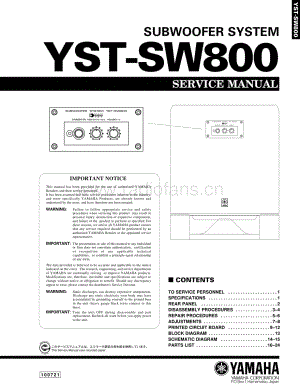Yamaha-YSTSW-800-Service-Manual电路原理图.pdf