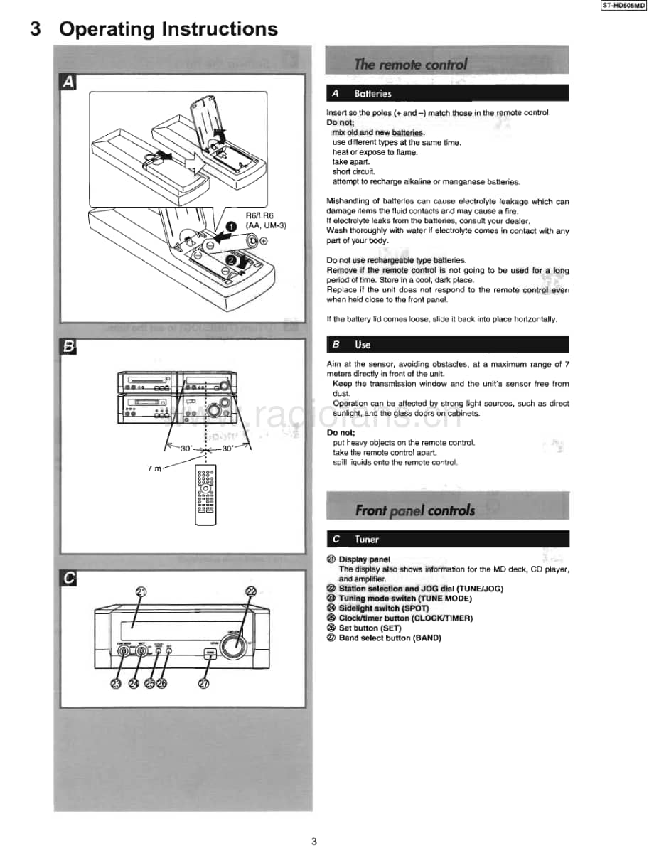 Technics-ST-HD-505-HD-Service-Manual电路原理图.pdf_第3页