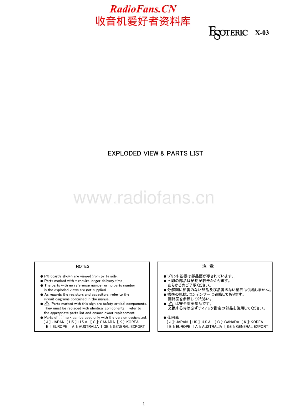 Teac-X-03-Schematic电路原理图.pdf_第1页