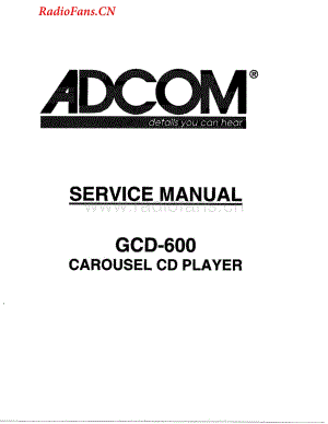 Adcom-GCD600-cd-sm维修电路图 手册.pdf