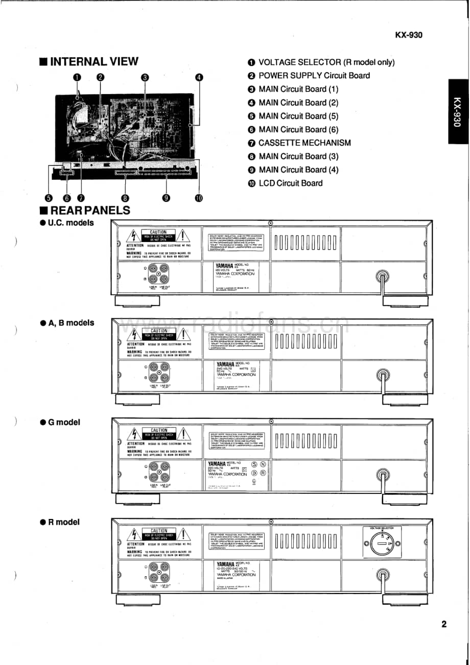 Yamaha-KX-930-Service-Manual电路原理图.pdf_第3页