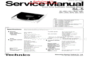 Technics-SL-5-Service-Manual电路原理图.pdf