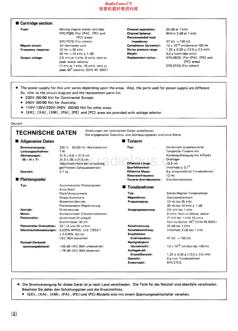 Technics-SLD-4-Service-Manual电路原理图.pdf_第2页