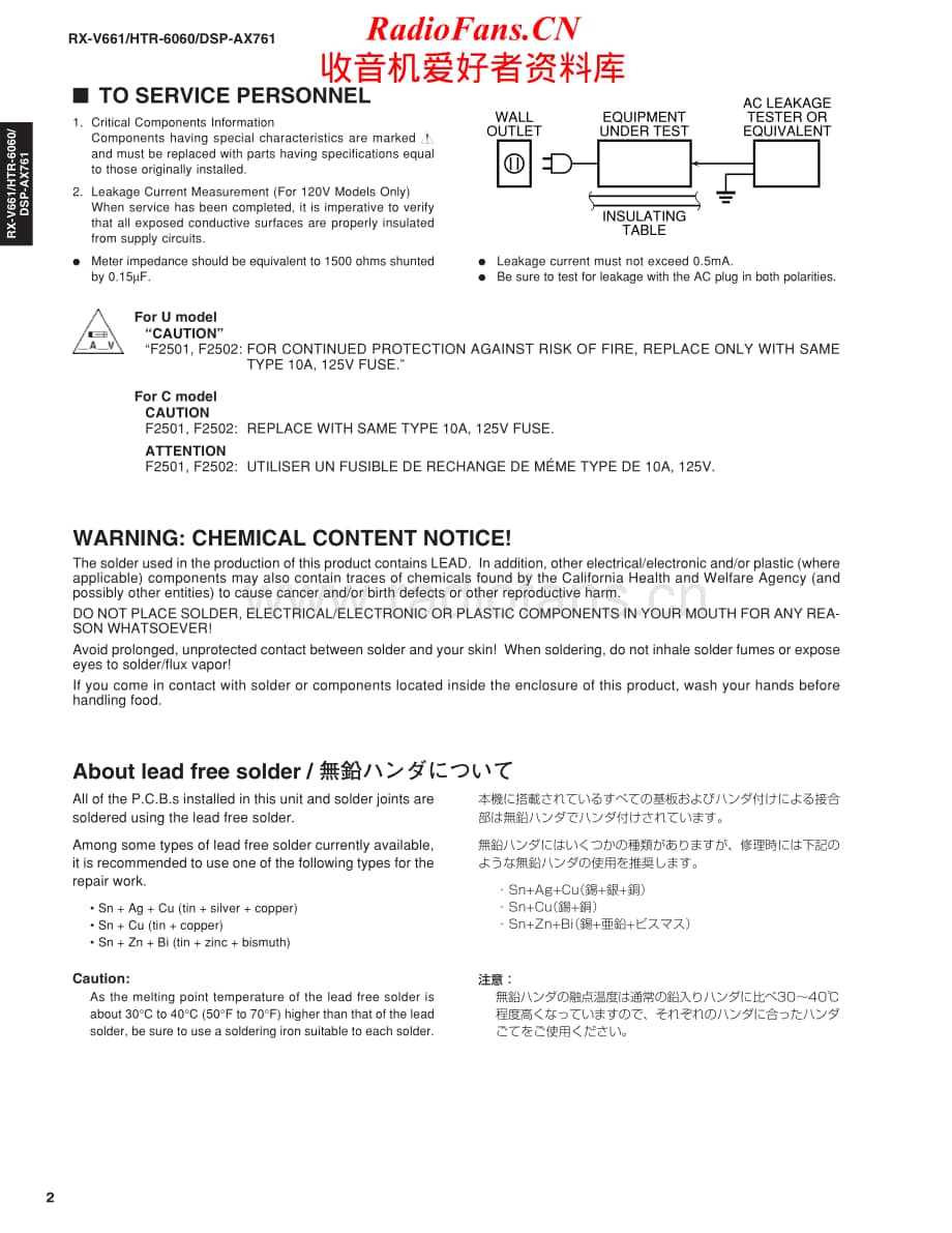 Yamaha-DSPAX-761-Service-Manual电路原理图.pdf_第2页