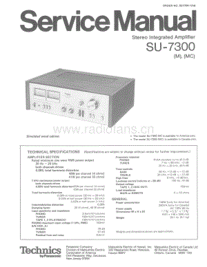 Technics-SU-7300-Service-Manual电路原理图.pdf