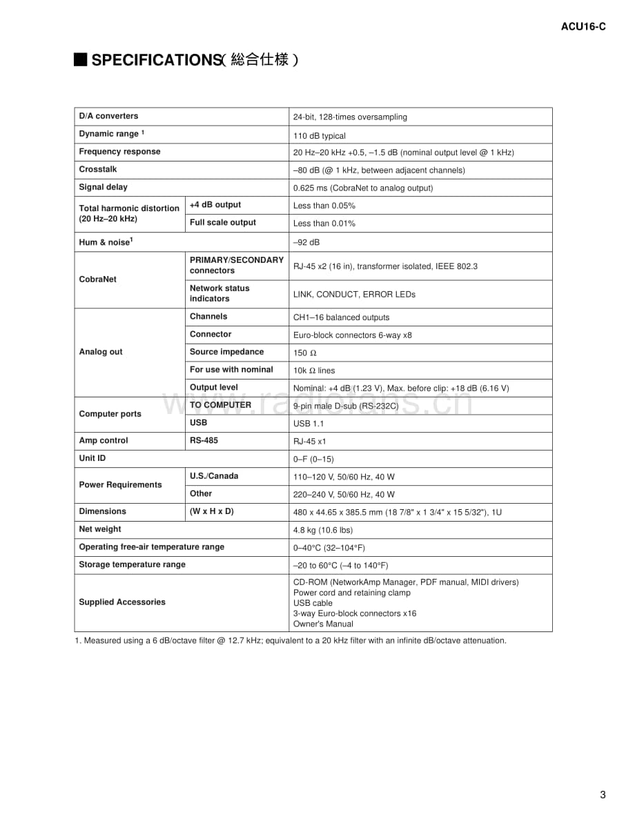 Yamaha-ACU-16-C-Service-Manual电路原理图.pdf_第3页