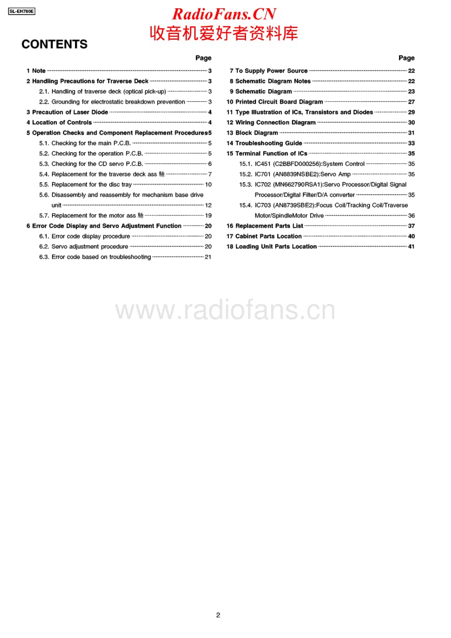 Technics-SLEH-780-Service-Manual电路原理图.pdf_第2页