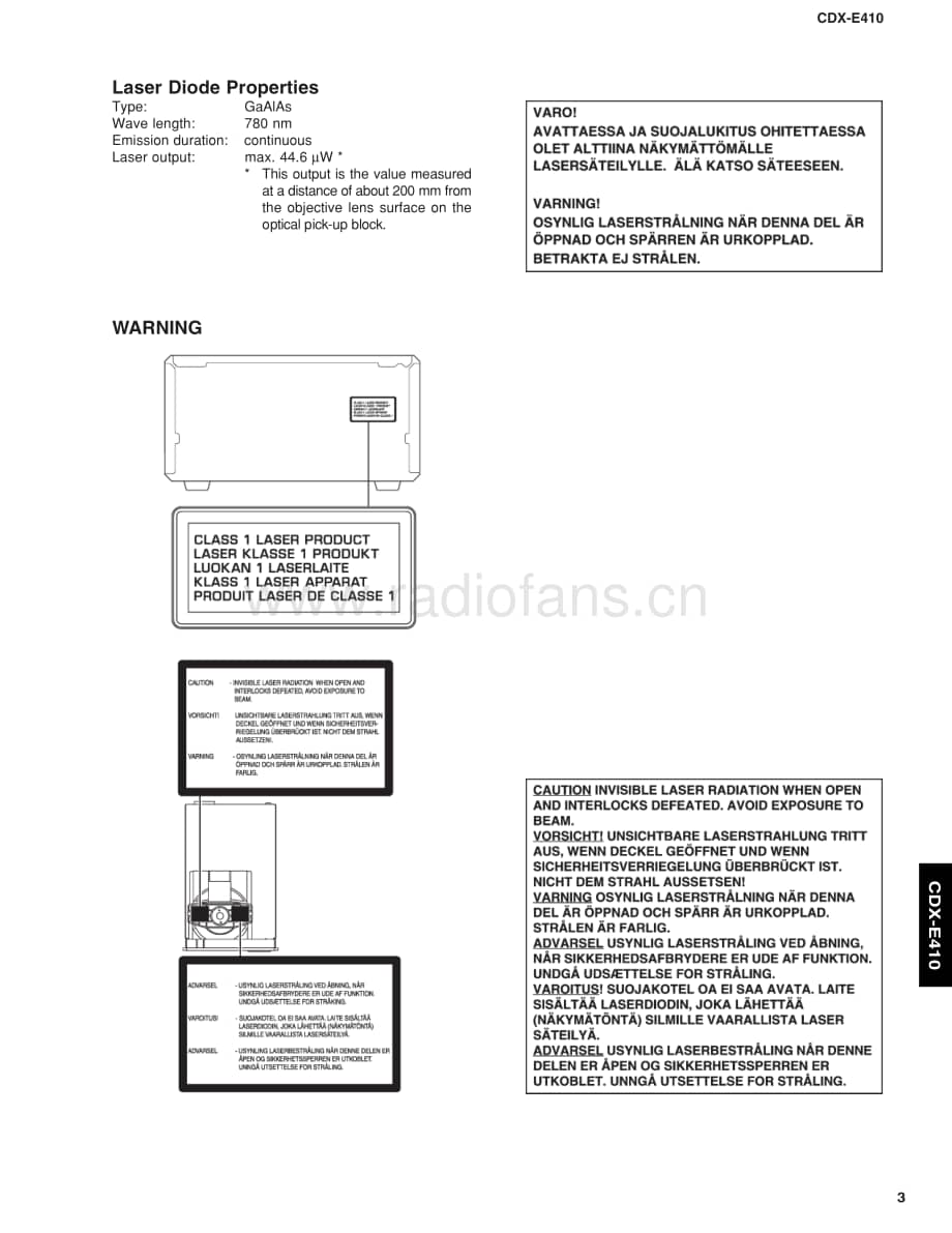 Yamaha-CDXE-410-Service-Manual电路原理图.pdf_第3页