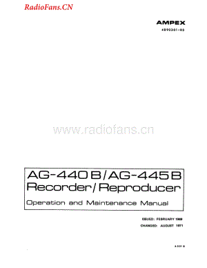 Ampex-AG440B-tape-sch维修电路图 手册.pdf