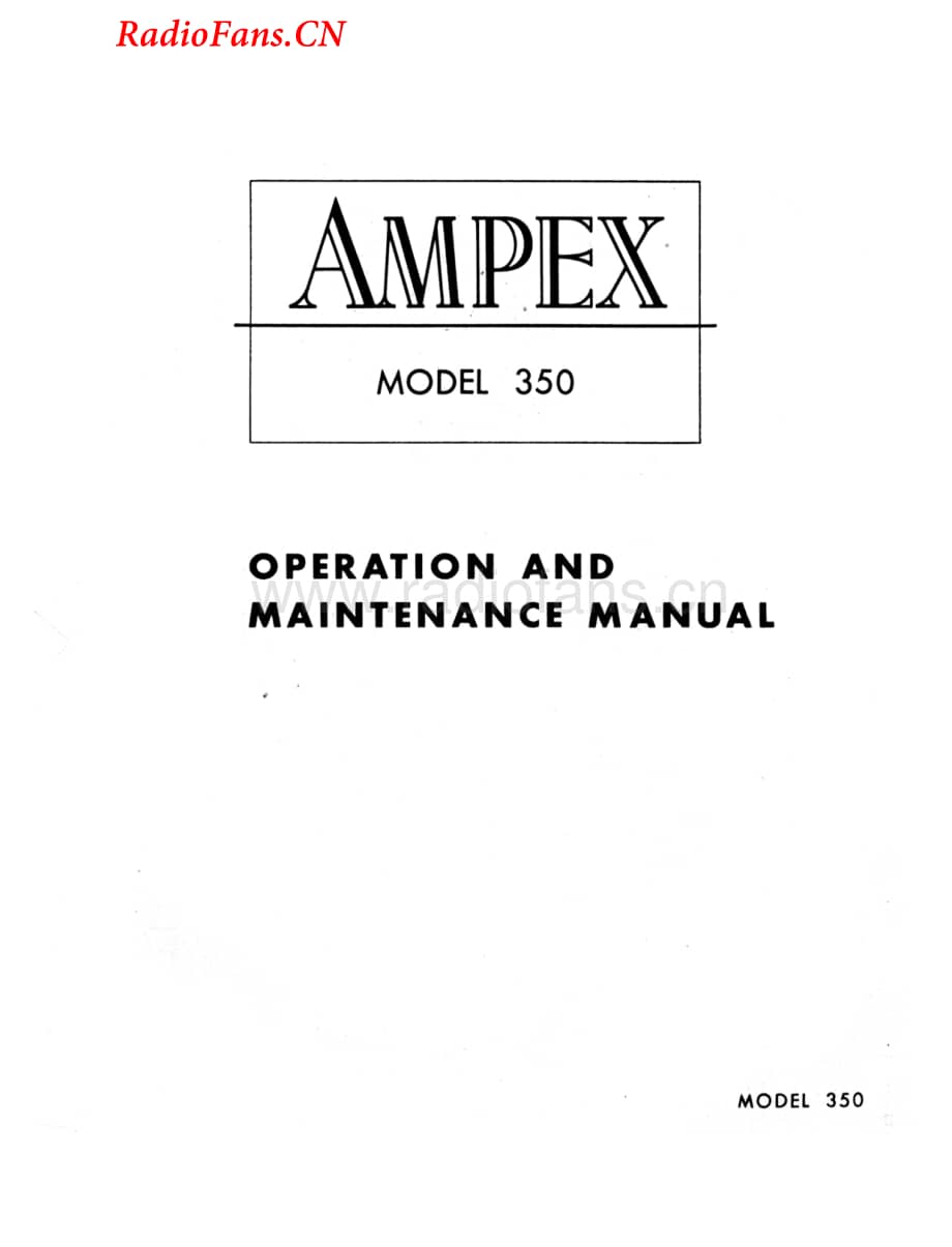 Ampex-350-tape-sm维修电路图 手册.pdf_第2页