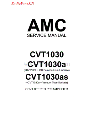 Amc-CVT1030AS-pre-sm维修电路图 手册.pdf