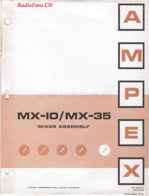 Ampex-MX35-mix-sm1维修电路图 手册.pdf