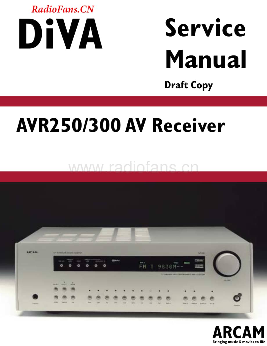 Arcam-AVR300-avr-sm维修电路图 手册.pdf_第1页